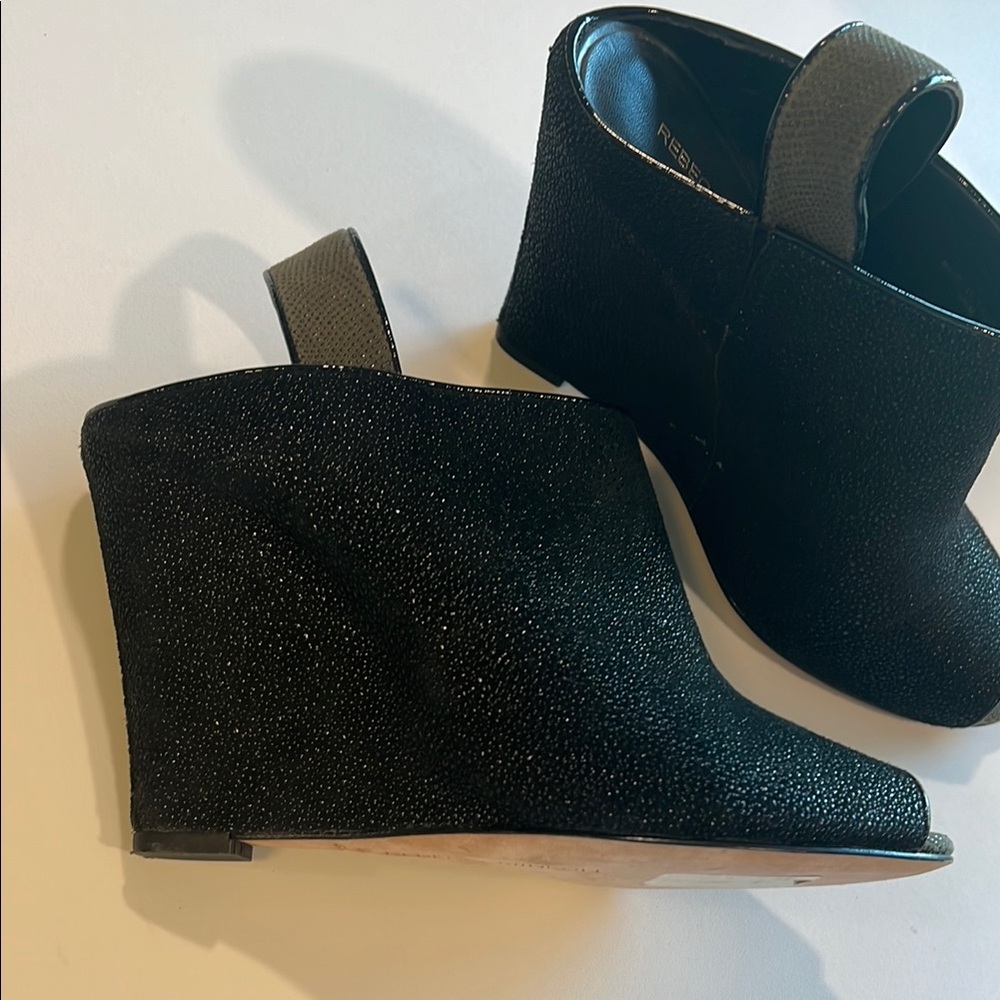 Rebecca Minkoff - 8.5, leather wedges, slingback